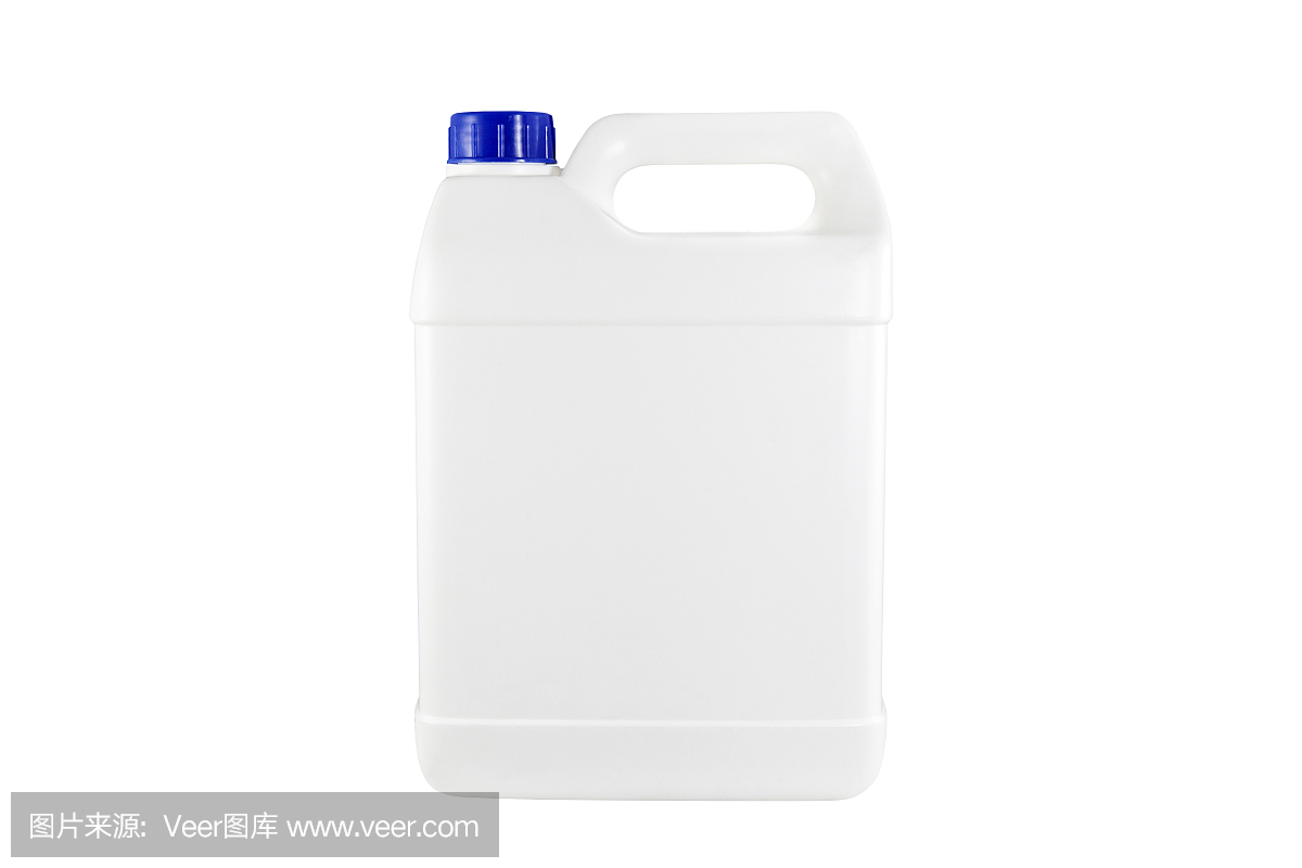 白色塑料容器蓝色盖子